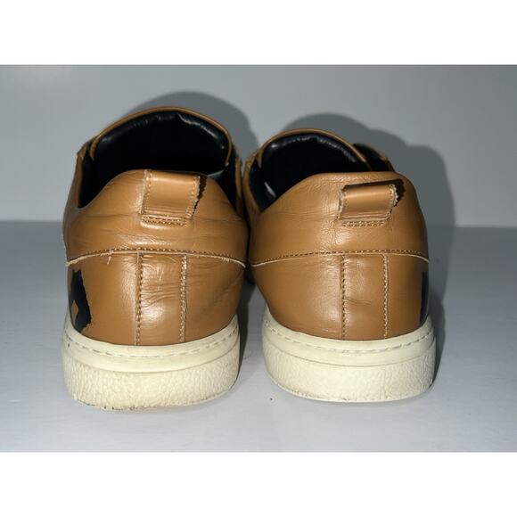 MCM Lo Sneakers in Visetos Large MCM Print canvas Tan Leather Size 43 - Picture 5 of 8